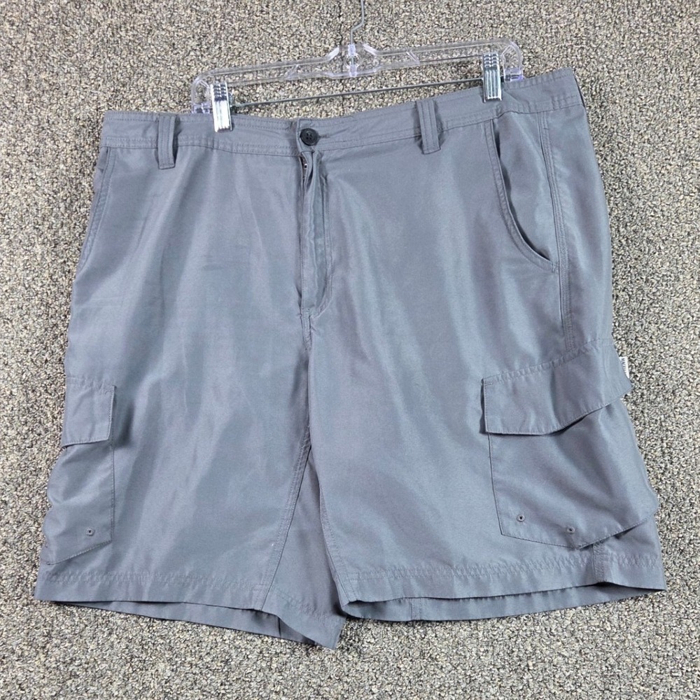 Magellan Outdoor Shorts Mens 38‎ Gray Water Repellent Cargo Sporty 0369